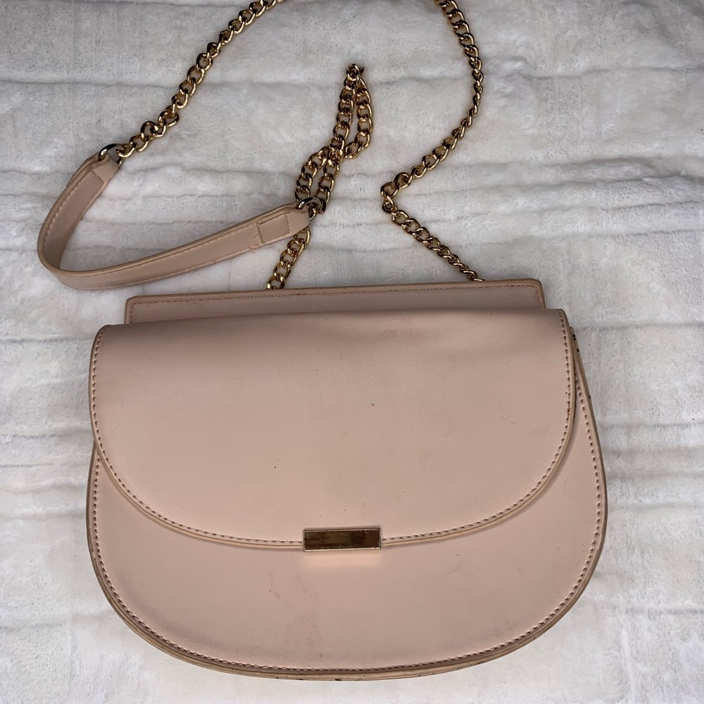 Baby pink crossbody bag